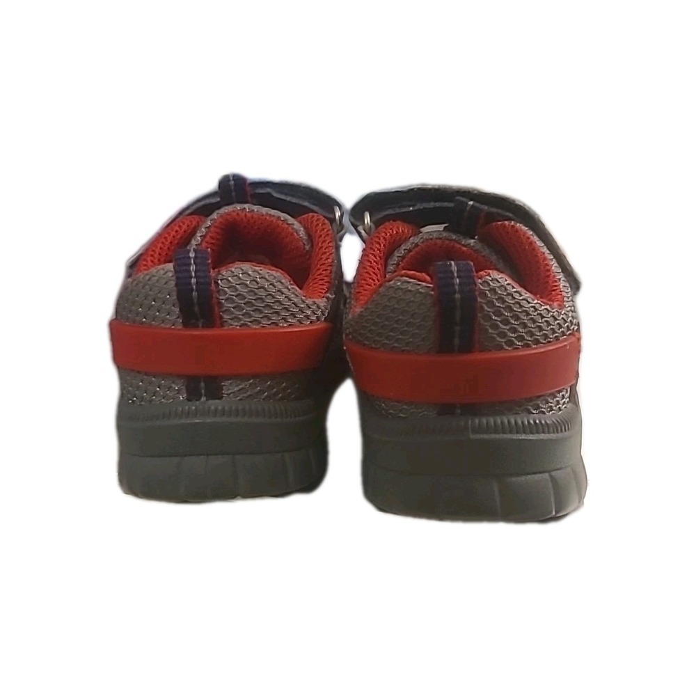 Oshkosh B'gosh Little Boy SZ 5 Lago Blue Sneakers Gray Mesh Round Toe - Picture 8 of 8